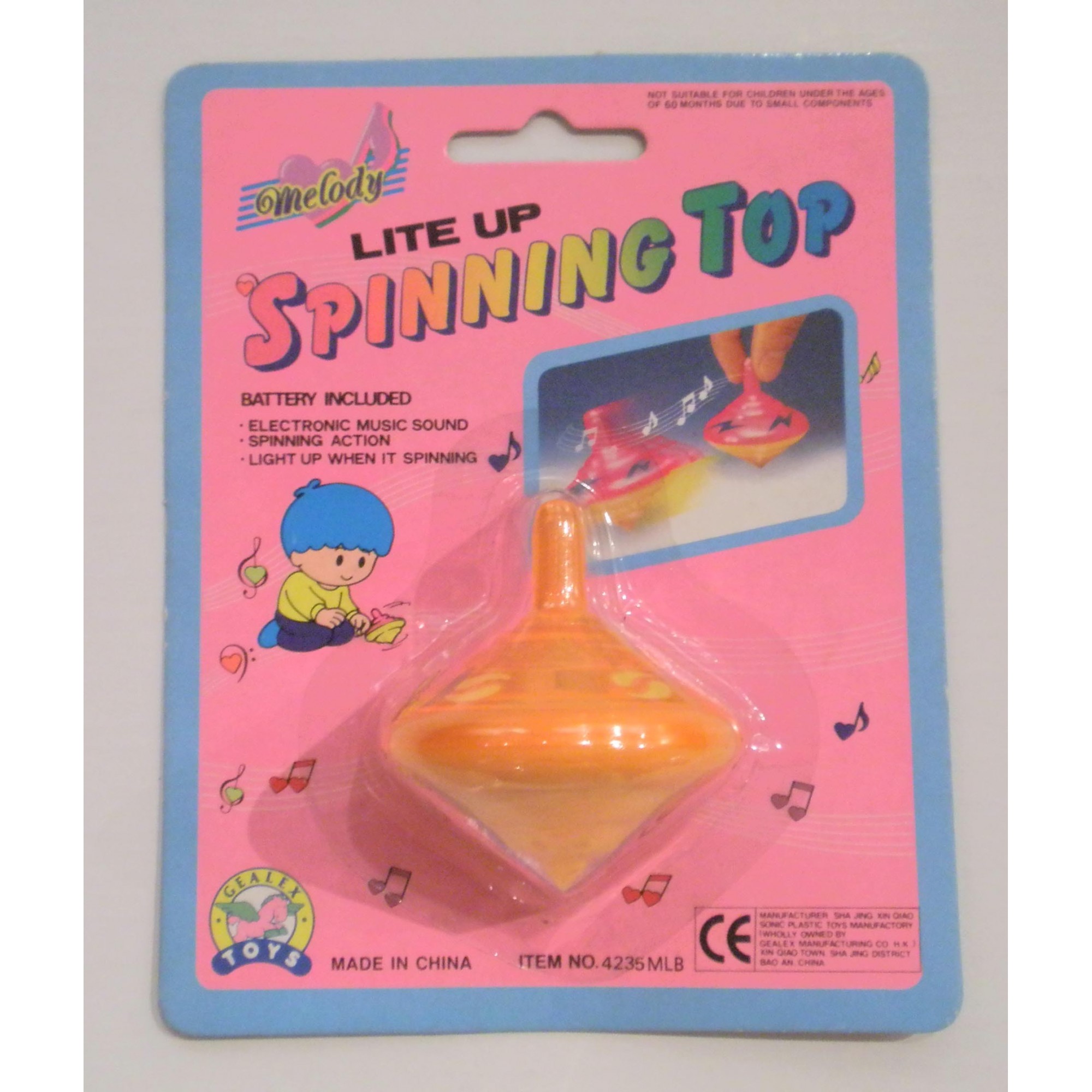 Electronic Musical Lite-Up Spinning Top