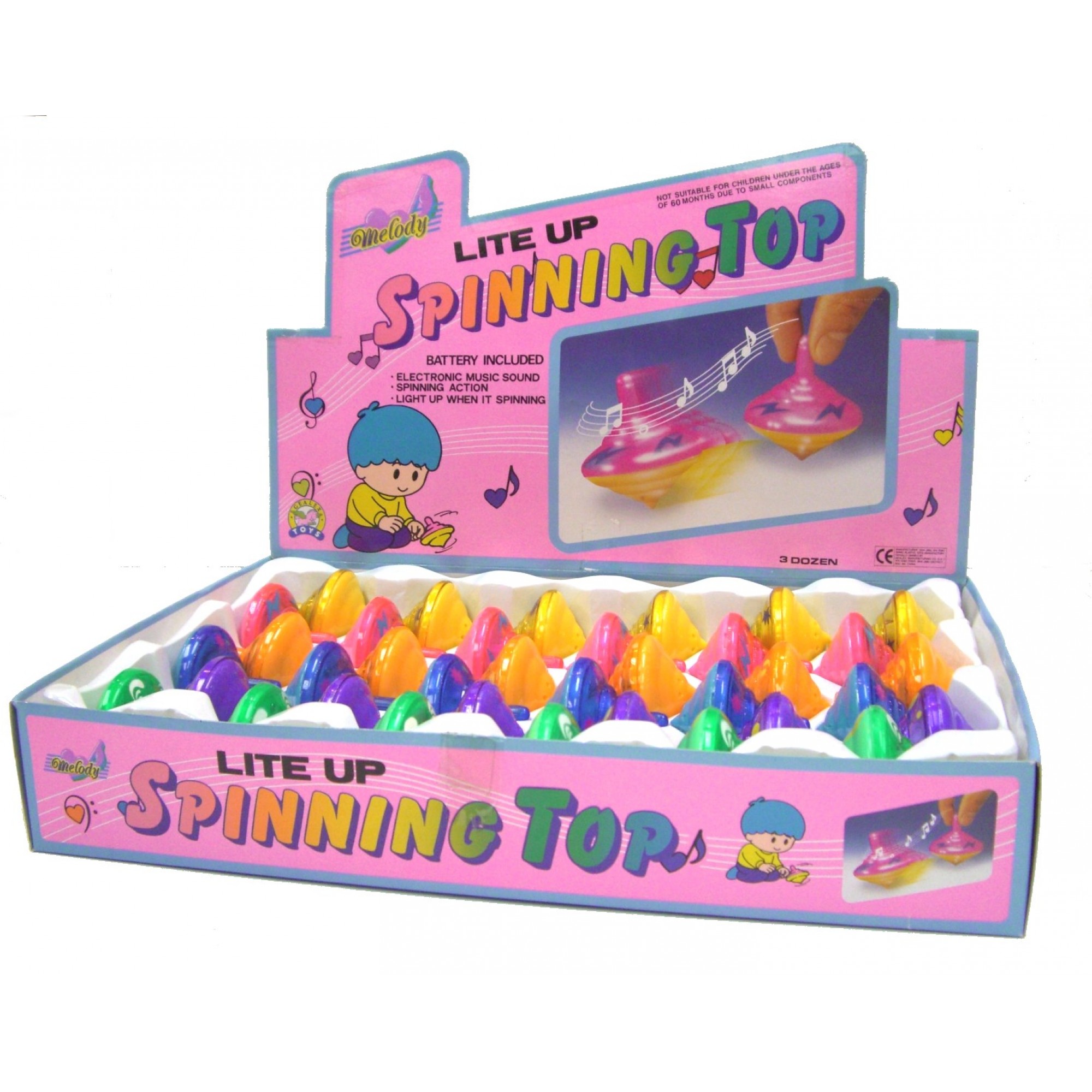 Electronic Musical Lite-Up Spinning Top